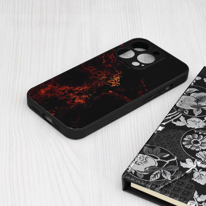 Husa de protectie Techsuit Glaze Series compatibila cu Apple iPhone 15 Pro Max, acoperire spate, Red Nebula
