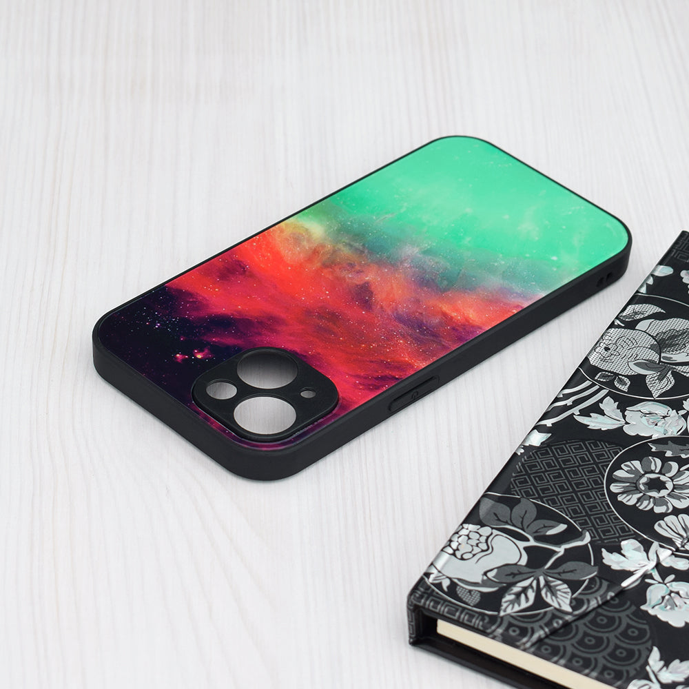 Husa de protectie Techsuit Glaze Series compatibila cu Apple iPhone 15 Plus, acoperire spate, Fiery Ocean