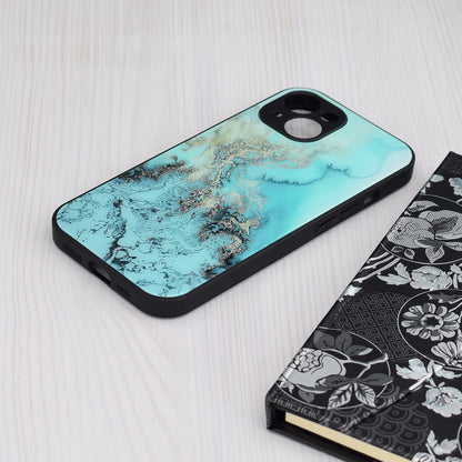 Husa de protectie Techsuit Glaze Series compatibila cu Apple iPhone 15 Plus, acoperire spate, Blue Ocean