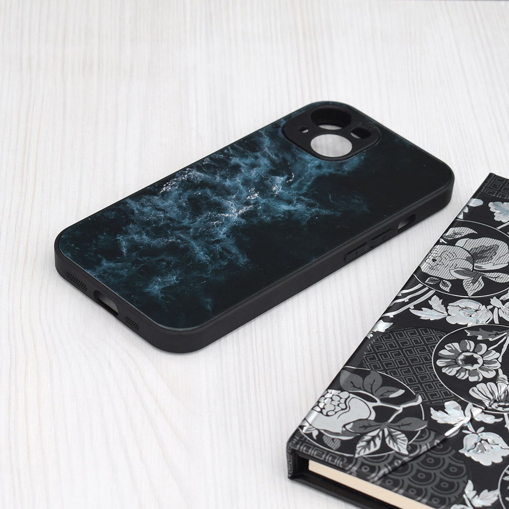 Husa de protectie Techsuit Glaze Series compatibila cu Apple iPhone 15 Plus, acoperire spate, Blue Nebula