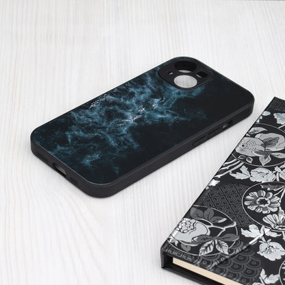 Husa de protectie Techsuit Glaze Series compatibila cu Apple iPhone 15 Plus, acoperire spate, Blue Nebula