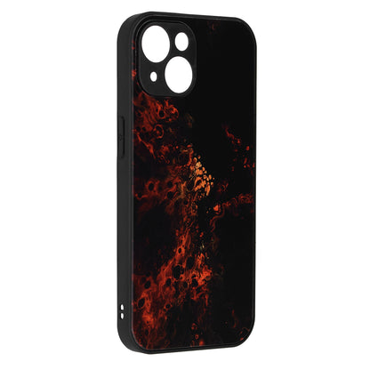 Husa de protectie Techsuit Glaze Series compatibila cu Apple iPhone 15 Plus, acoperire spate, Red Nebula