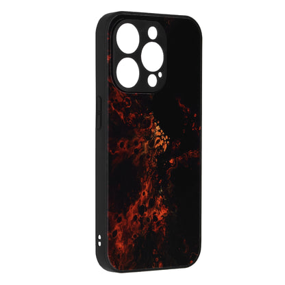 Husa de protectie Techsuit Glaze Series compatibila cu Apple iPhone 15 Pro, acoperire spate, Red Nebula