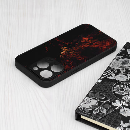 Husa de protectie Techsuit Glaze Series compatibila cu Apple iPhone 15 Pro, acoperire spate, Red Nebula