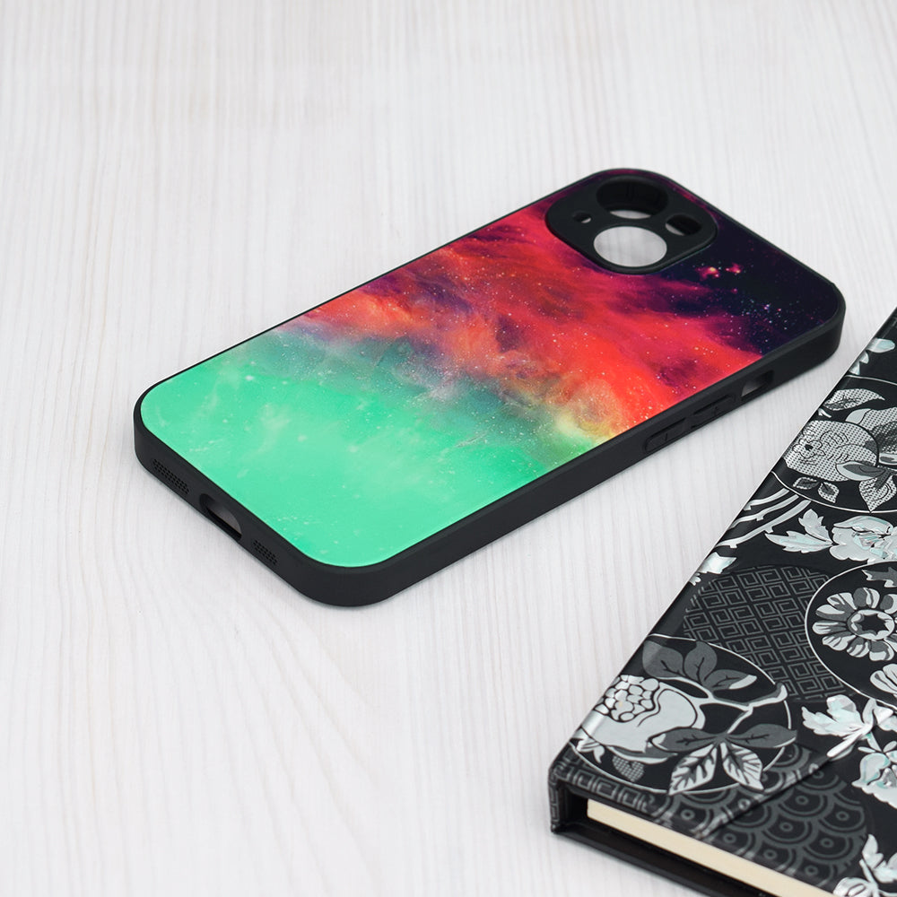 Husa de protectie Techsuit Glaze Series compatibila cu Apple iPhone 15, acoperire spate, Fiery Ocean
