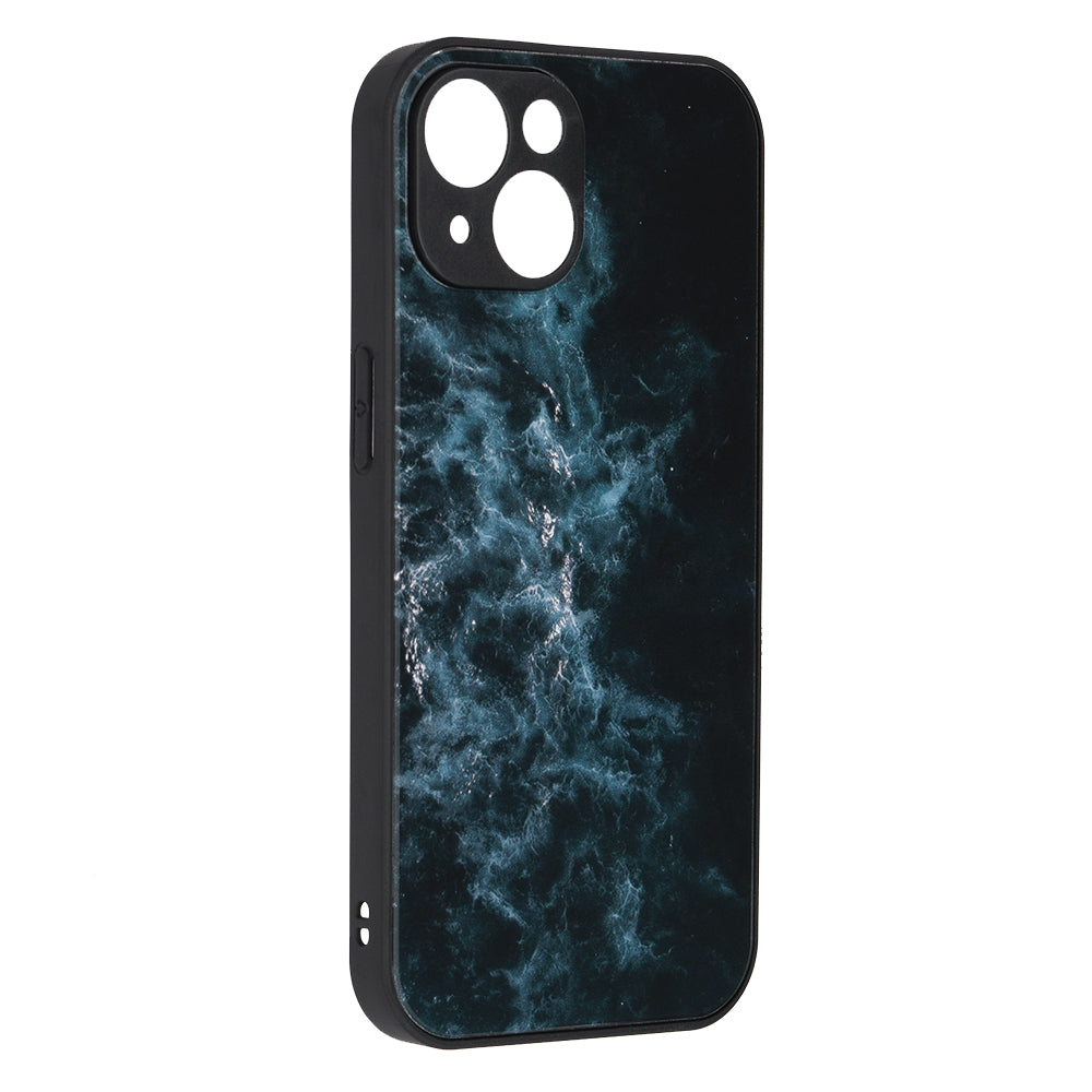 Husa de protectie Techsuit Glaze Series compatibila cu Apple iPhone 15, acoperire spate, Blue Nebula