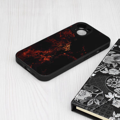 Husa de protectie Techsuit Glaze Series compatibila cu Apple iPhone 15, acoperire spate, Red Nebula