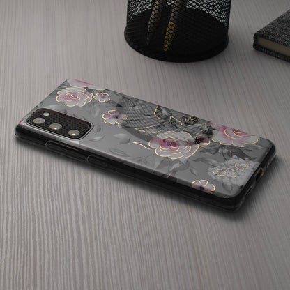 Husa de protectie Techsuit Marble Series compatibila cu Apple iPhone 15 Plus, acoperire spate, Bloom of Ruth, Gray