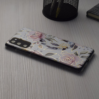 Husa de protectie Techsuit Marble Series compatibila cu Apple iPhone 15 Pro, acoperire spate, Chloe White