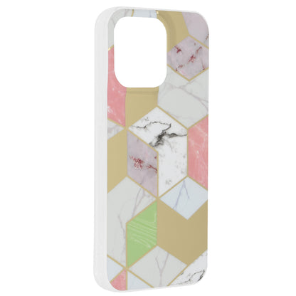 Husa de protectie Techsuit Marble Series compatibila cu Apple iPhone 15 Pro Max, acoperire spate, Purple Hex