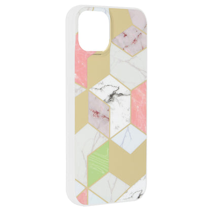 Husa de protectie Techsuit Marble Series compatibila cu Apple iPhone 15 Plus, acoperire spate, Purple Hex