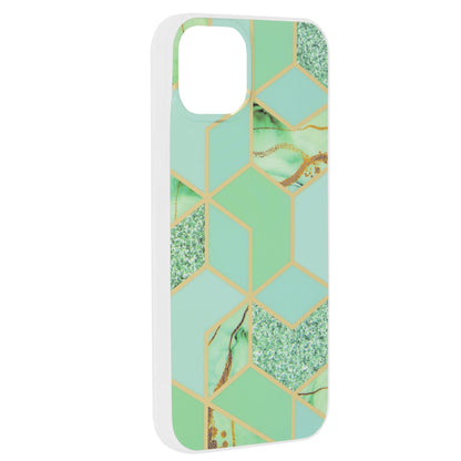 Husa de protectie Techsuit Marble Series compatibila cu Apple iPhone 15 Plus, acoperire spate, Green Hex