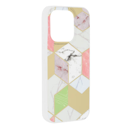 Husa de protectie Techsuit Marble Series compatibila cu Apple iPhone 15 Pro, acoperire spate, Purple Hex