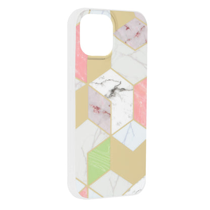 Husa de protectie Techsuit Marble Series compatibila cu Apple iPhone 15, acoperire spate, Purple Hex