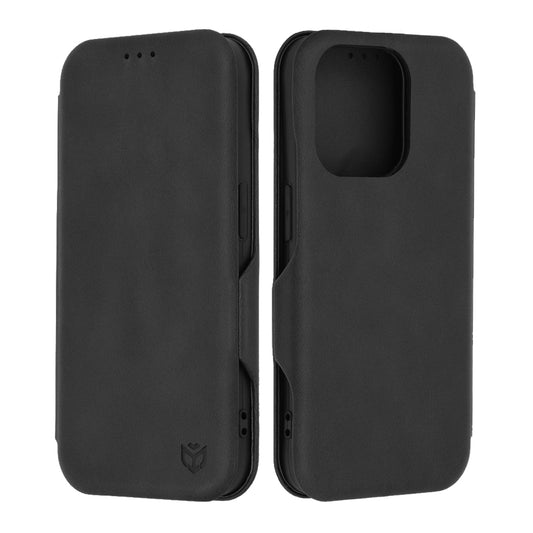 Husa de protectie Techsuit Safe Wallet Plus compatibila cu Apple iPhone 15 Pro, acoperire spate, negru