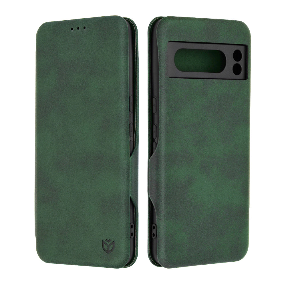 Husa de protectie Techsuit Safe Wallet Plus compatibila cu Google Pixel 8 Pro, acoperire spate, verde