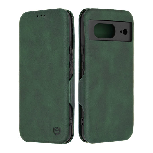 Husa de protectie Techsuit Safe Wallet Plus compatibila cu Google Pixel 8, acoperire spate, verde