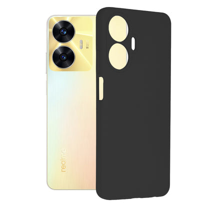 Husa de protectie Techsuit Soft Edge Silicone compatibila cu Realme C55, acoperire spate, negru