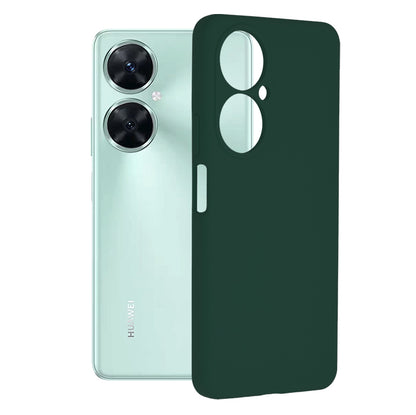 Husa de protectie Techsuit Soft Edge Silicone compatibila cu Huawei nova 11i, acoperire spate, verde inchis