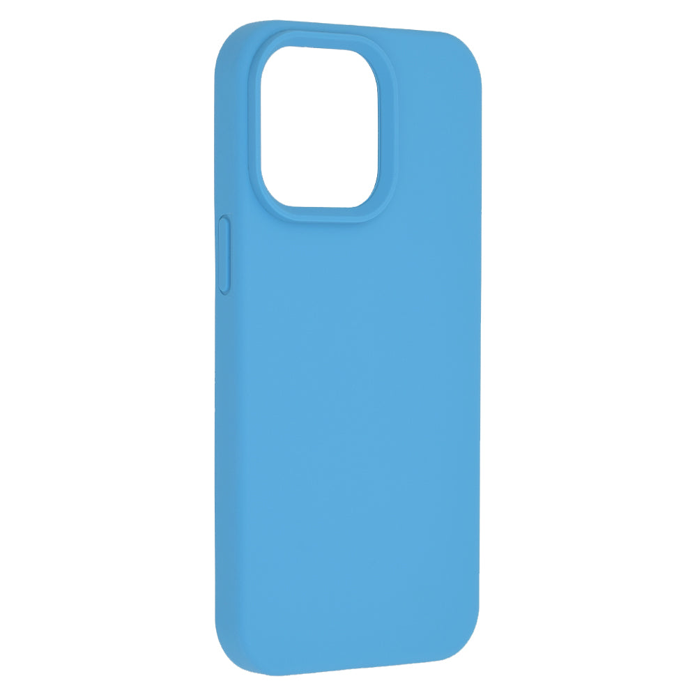 Husa de protectie Techsuit Soft Edge Silicone compatibila cu Apple iPhone 15 Pro Max, acoperire spate, albastru deschis