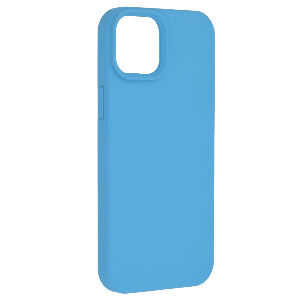 Husa de protectie Techsuit Soft Edge Silicone compatibila cu Apple iPhone 15 Plus, acoperire spate, albastru deschis