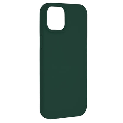 Husa de protectie Techsuit Soft Edge Silicone compatibila cu Apple iPhone 15 Plus, acoperire spate, verde inchis