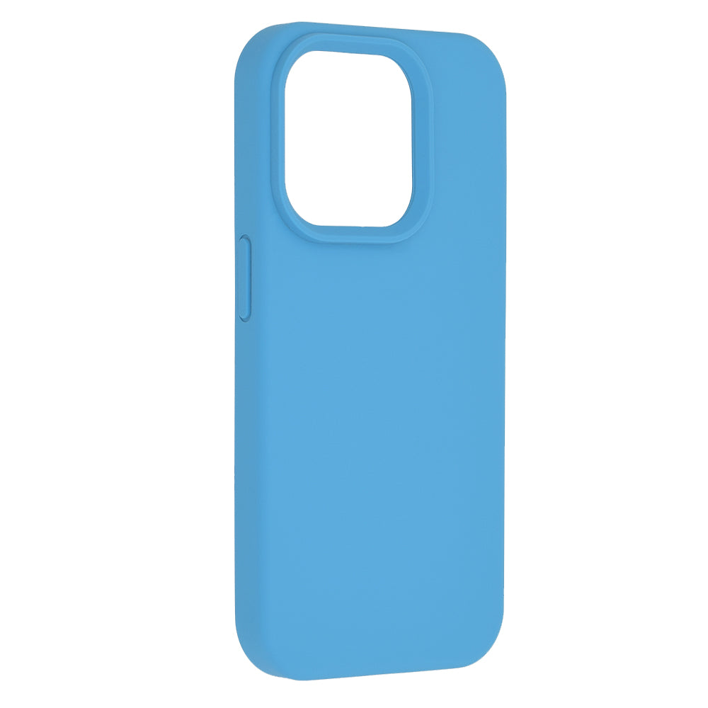 Husa de protectie Techsuit Soft Edge Silicone compatibila cu Apple iPhone 15 Pro, acoperire spate, albastru deschis