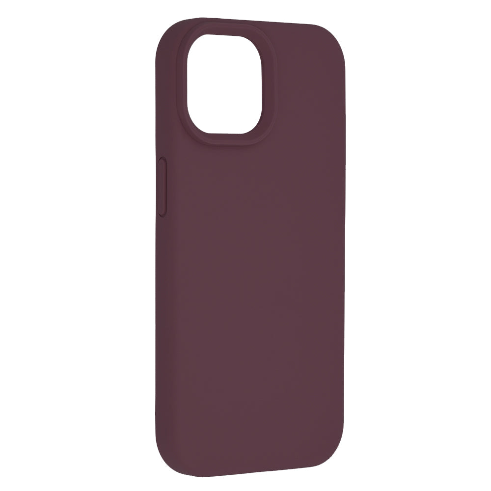 Husa de protectie Techsuit Soft Edge Silicone compatibila cu Apple iPhone 15, acoperire spate, visiniu