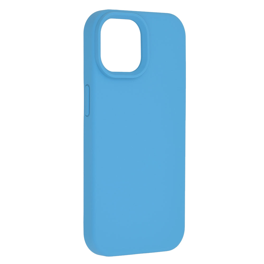 Husa de protectie Techsuit Soft Edge Silicone compatibila cu Apple iPhone 15, acoperire spate, albastru deschis