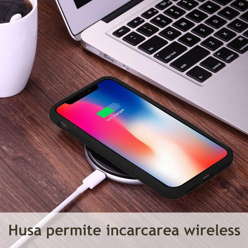 Husa de protectie Techsuit Soft Edge Silicone compatibila cu Apple iPhone 15, acoperire spate, negru