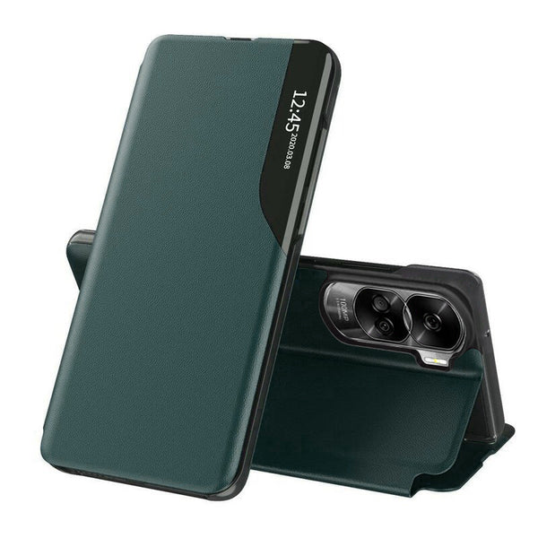 Husa de protectie Techsuit eFold Series compatibila cu Honor 90 Lite, acoperire spate, verde inchis