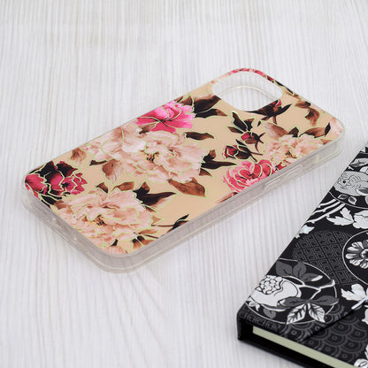 Husa de protectie Techsuit Marble Series compatibila cu Apple iPhone 15 Plus, acoperire spate, Mary, Berry Nude