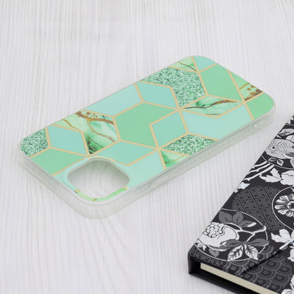 Husa de protectie Techsuit Marble Series compatibila cu Apple iPhone 15 Plus, acoperire spate, Green Hex