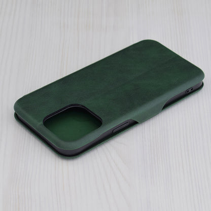 Husa de protectie Techsuit Safe Wallet Plus compatibila cu Apple iPhone 15 Pro Max, acoperire spate, verde