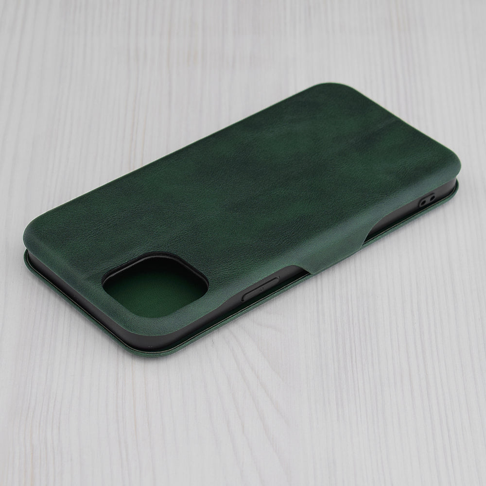 Husa de protectie Techsuit Safe Wallet Plus compatibila cu Apple iPhone 15 Plus, acoperire spate, verde