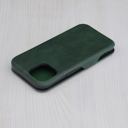 Husa de protectie Techsuit Safe Wallet Plus compatibila cu Apple iPhone 15, acoperire spate, verde