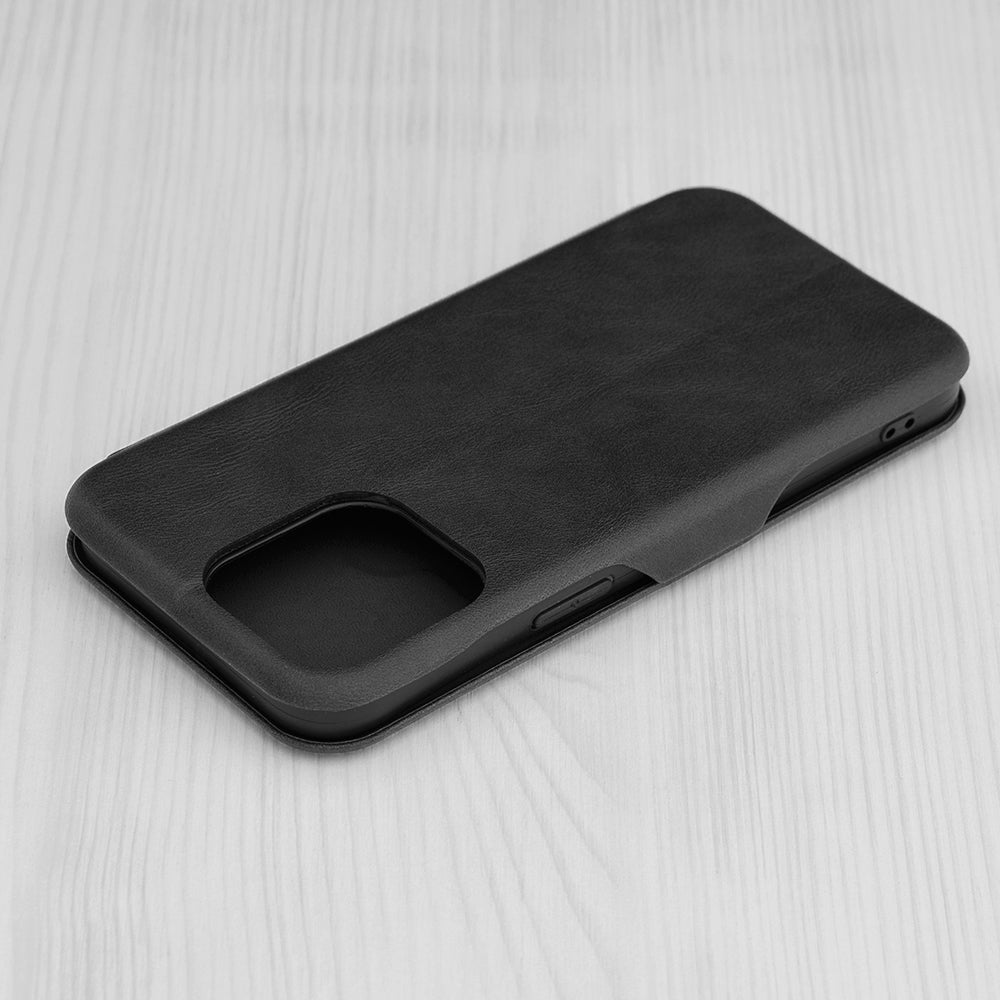 Husa de protectie Techsuit Safe Wallet Plus compatibila cu Apple iPhone 15 Pro Max, acoperire spate, negru