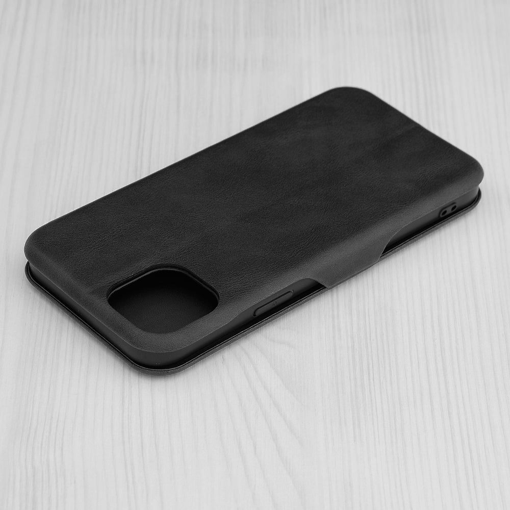 Husa de protectie Techsuit Safe Wallet Plus compatibila cu Apple iPhone 15 Plus, acoperire spate, negru
