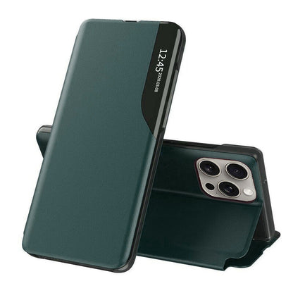 Husa de protectie Techsuit eFold Series compatibila cu Apple iPhone 15 Pro Max, acoperire spate, verde inchis