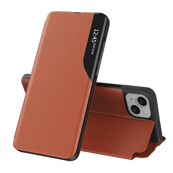 Husa de protectie Techsuit eFold Series compatibila cu Apple iPhone 15, acoperire spate, oranj