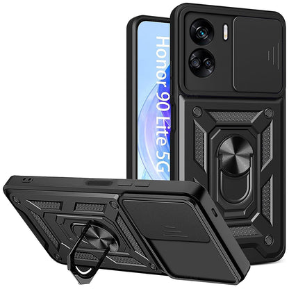 Husa de protectie Techsuit CamShield Series compatibila cu Honor 90 Lite, acoperire spate, negru