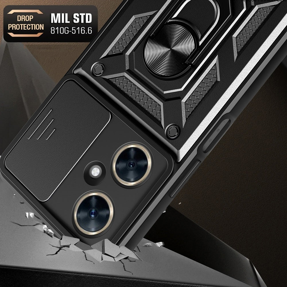 Husa de protectie Techsuit CamShield Series compatibila cu Huawei nova 11i, acoperire spate, negru