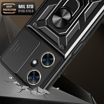 Husa de protectie Techsuit CamShield Series compatibila cu Huawei nova 11i, acoperire spate, negru