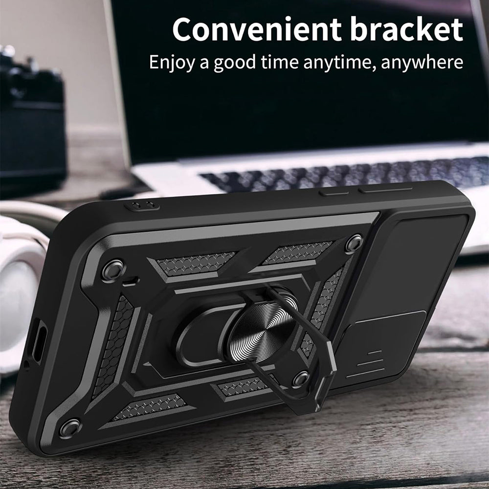 Husa de protectie Techsuit CamShield Series compatibila cu Motorola Edge (2023), acoperire spate, negru