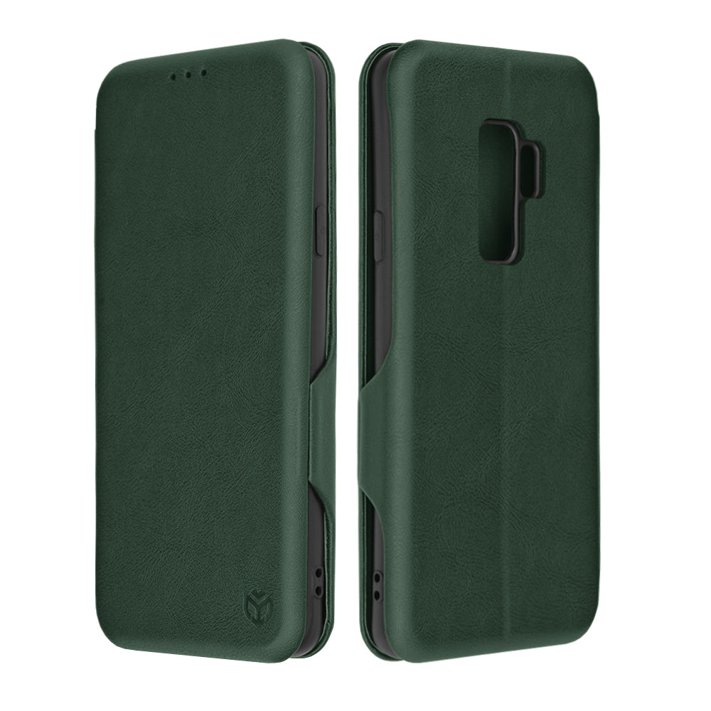 Husa de protectie Techsuit Safe Wallet Plus compatibila cu Samsung Galaxy S9 Plus, acoperire spate, verde