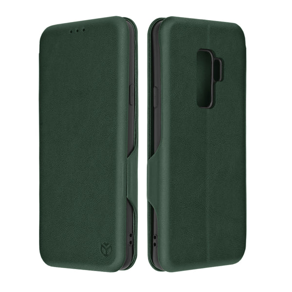 Husa de protectie Techsuit Safe Wallet Plus compatibila cu Samsung Galaxy S9 Plus, acoperire spate, verde