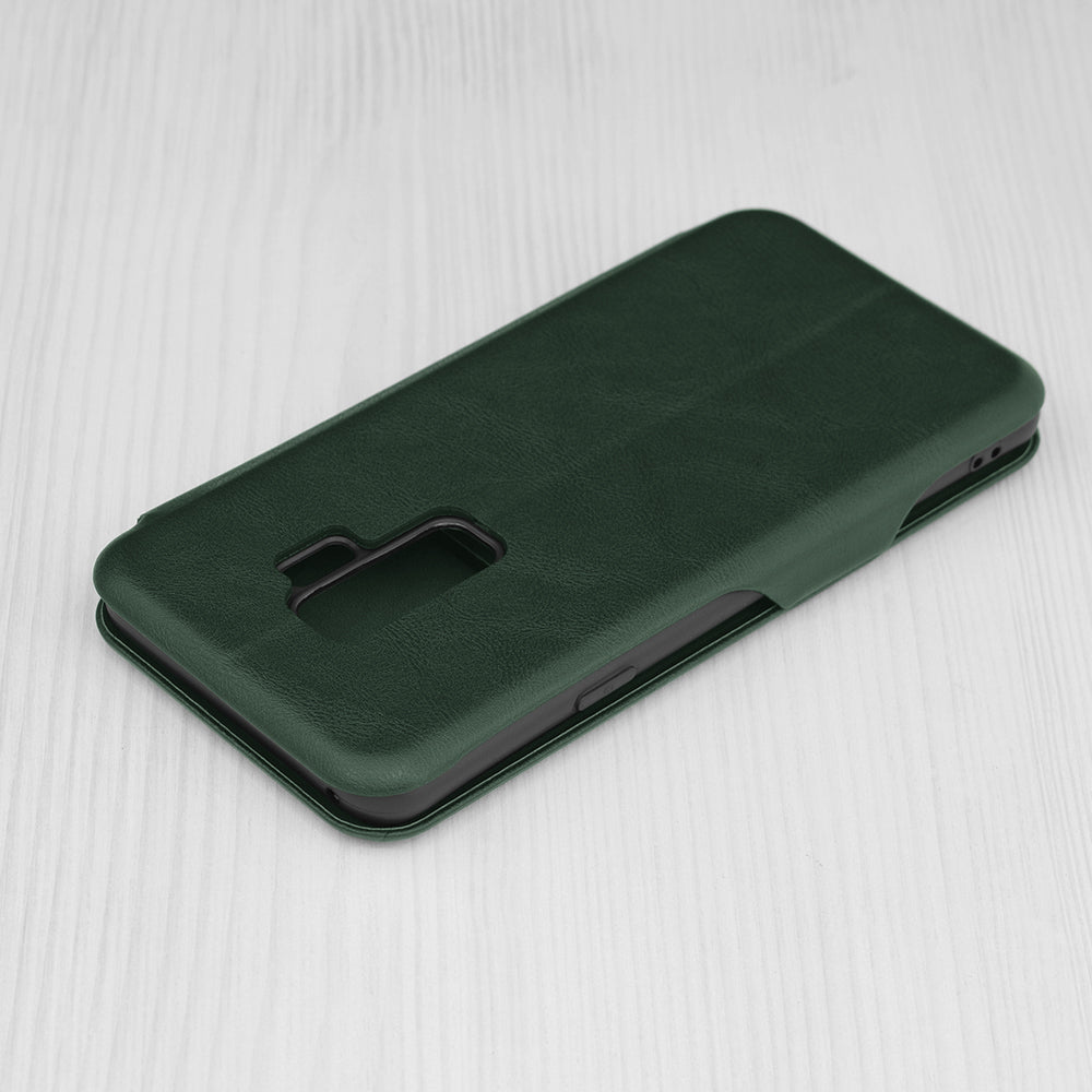 Husa de protectie Techsuit Safe Wallet Plus compatibila cu Samsung Galaxy S9 Plus, acoperire spate, verde