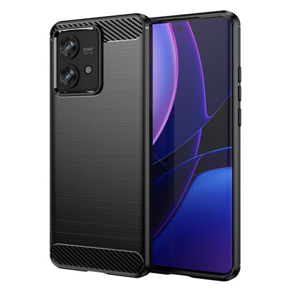Husa de protectie Techsuit Carbon Siliconecompatibila cu Motorola Edge 40 Neo , acoperire spate, negru
