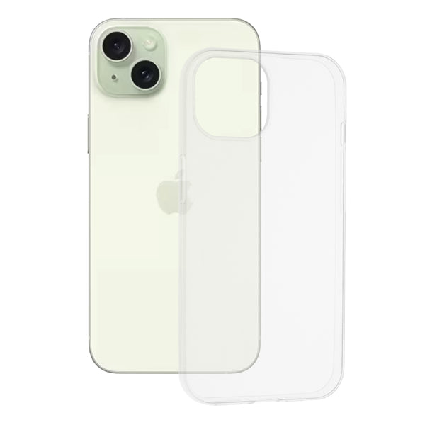 Husa de protectie Techsuit Clear Silicone compatibila cu Apple iPhone 15 Plus, acoperire spate, transparent