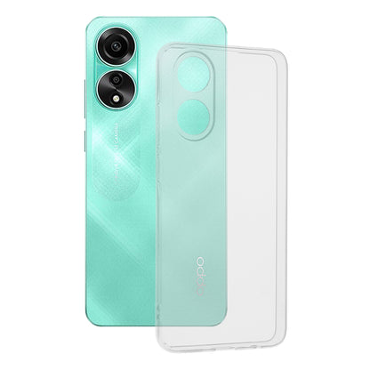 Husa de protectie Techsuit Clear Silicone compatibila cu Oppo A78 4G, acoperire spate, transparent